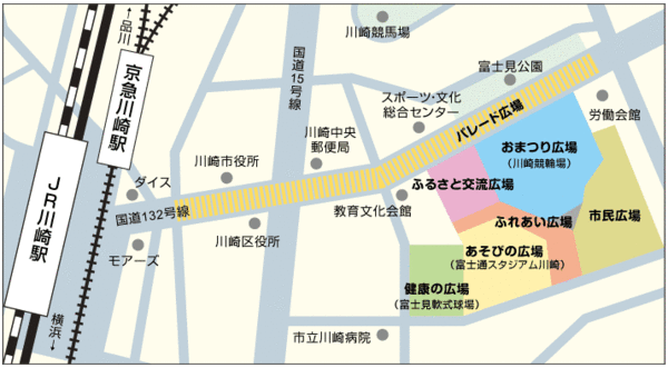 かわさき市民まつりアクセス地図.gif