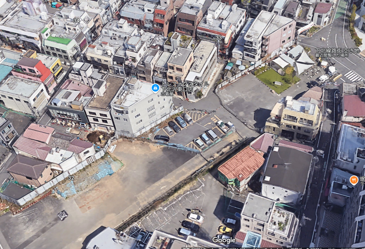 下北線路街空き地Googleビュー2.png
