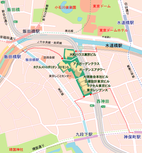 飯田橋アイガーデン・エア アクセスマップ.gif